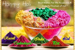 HAPPY & COLOURFUL  HOLI to valuable CLIENTS