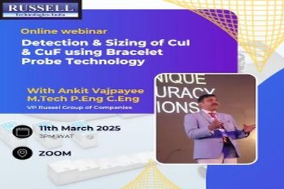 Upcoming Webinar on Corrosion Detection and Sizing using Bracelet Probe Technology.